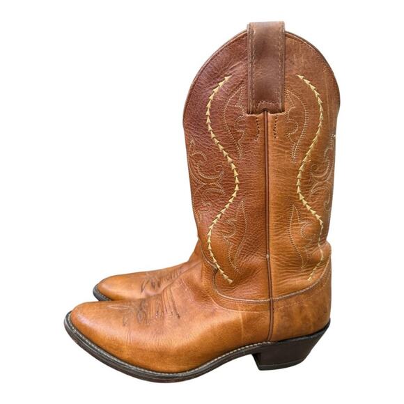 Justin Classic Western Cowboy Boot Golden Saltillo Women size 7 B - Picture 1 of 7